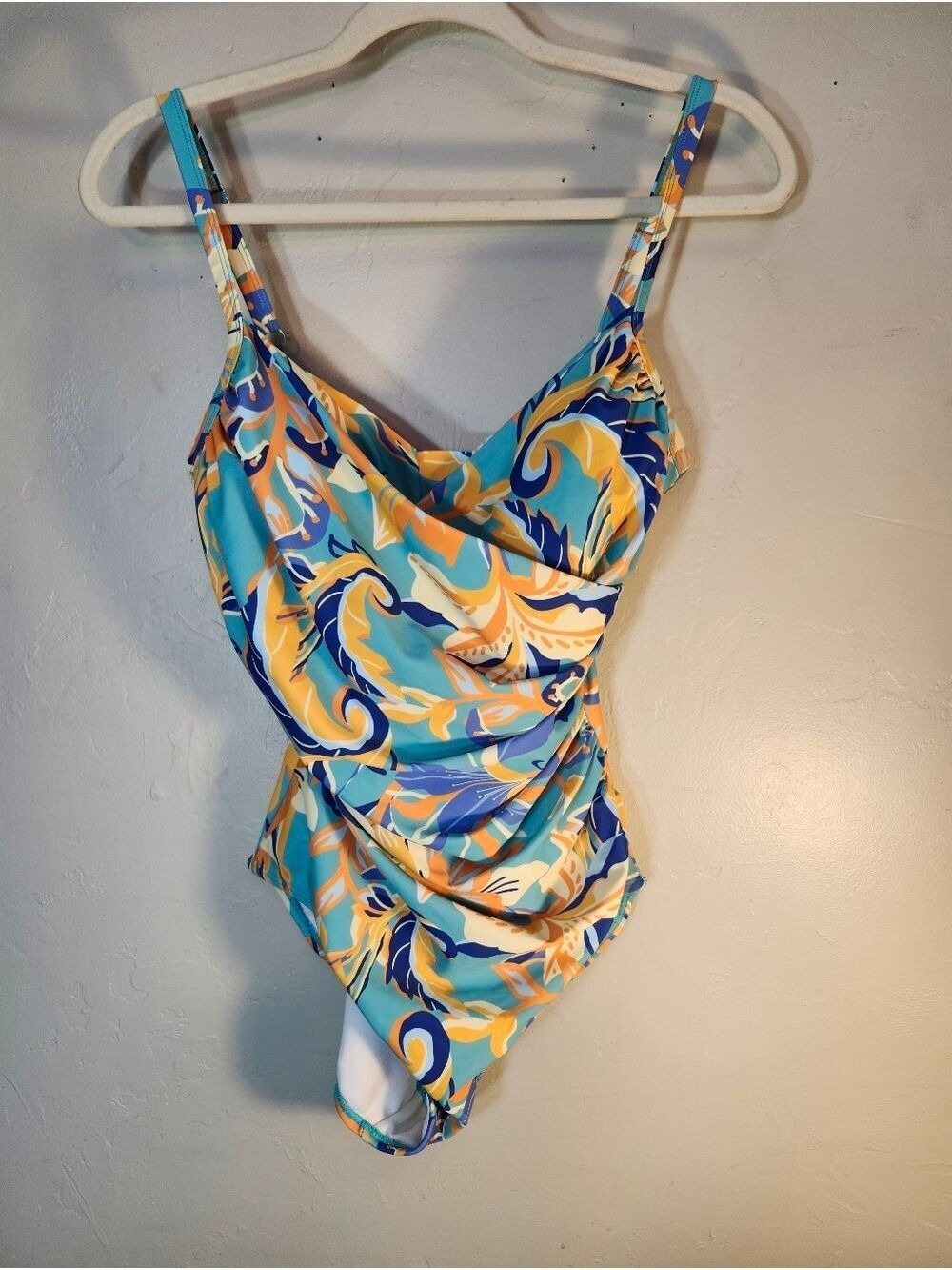 Jantzen Peach and Aqua Swimwear Multicolor